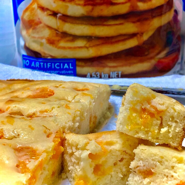 パンケーキミックス:ふんわりしっとりみかんケーキ